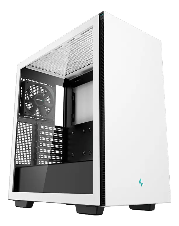 Gabinete Deepcool Ch510 Blanco Soporte para GPU y Auriculares Diseño Minimalista