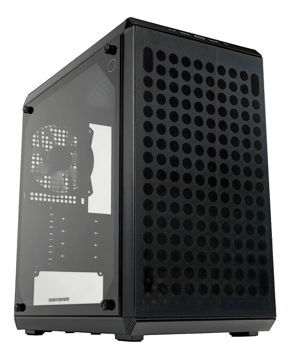 Gabinete Gamer Cooler Master Vidrio Templado Micro Atx Negro