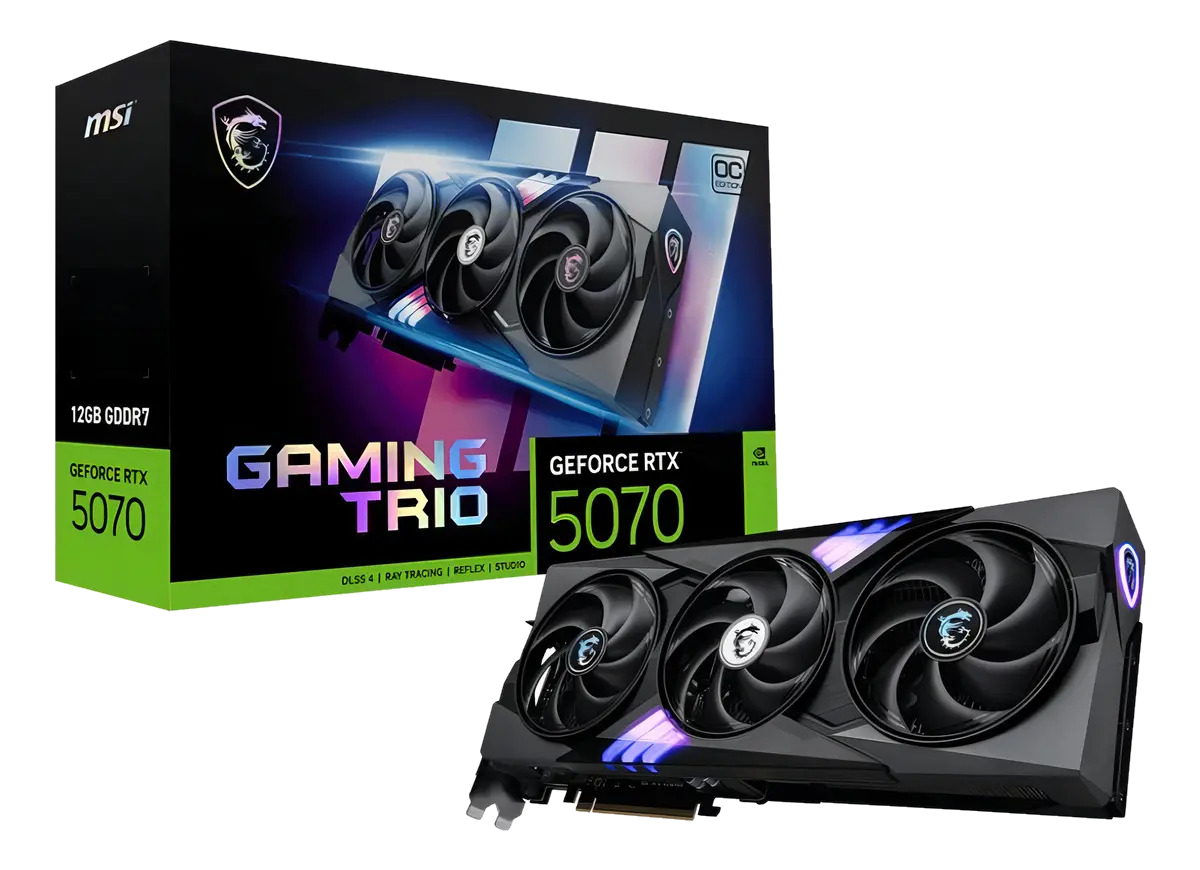 Placa De Video Msi Rtx 5070 Gaming Trio Oc 12gb Pcie 5.0