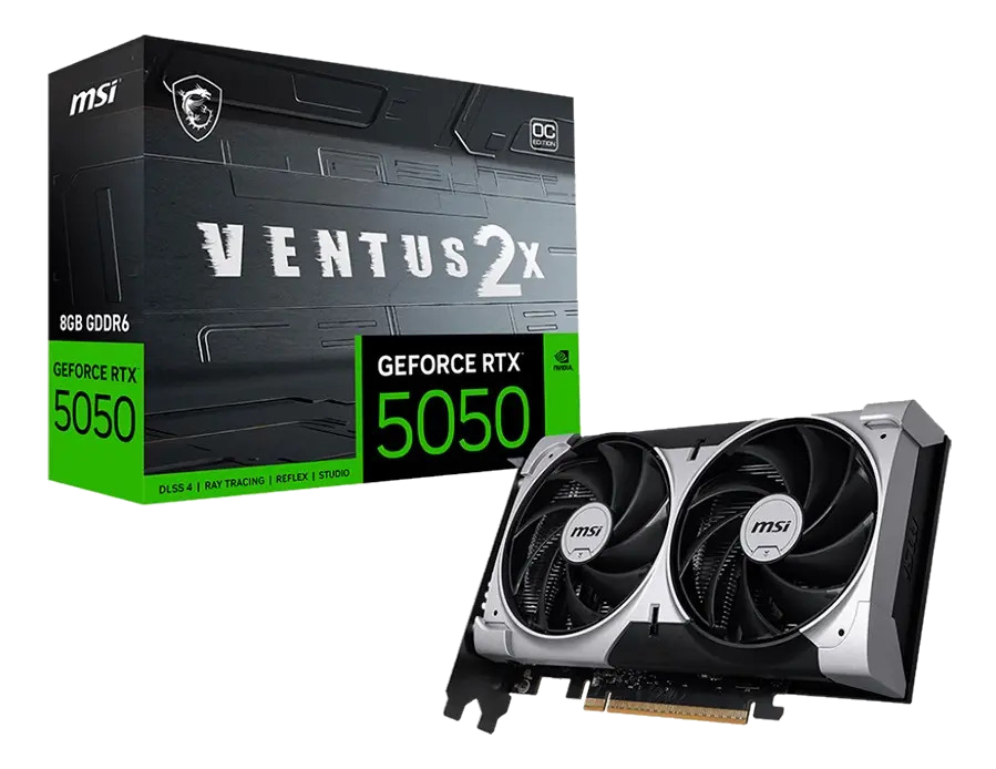 Placa De Vídeo Rtx 5050 Msi Nvidia Ventus Oc 2x 8g Gdrr6