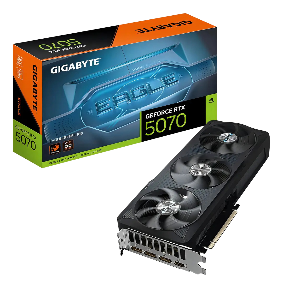 Placa Video Gigabyte Rtx 5070 Eagle Oc 12gb Gddr7 Pcie 5.0