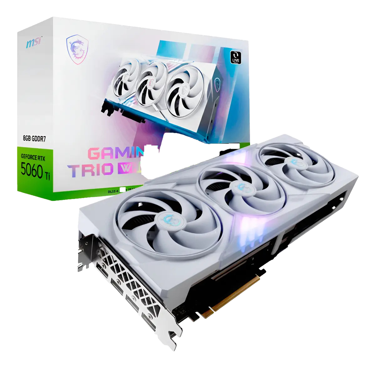 Tarjeta De Video Msi Rtx 5060 Ti 8g Gaming Trio Oc White
