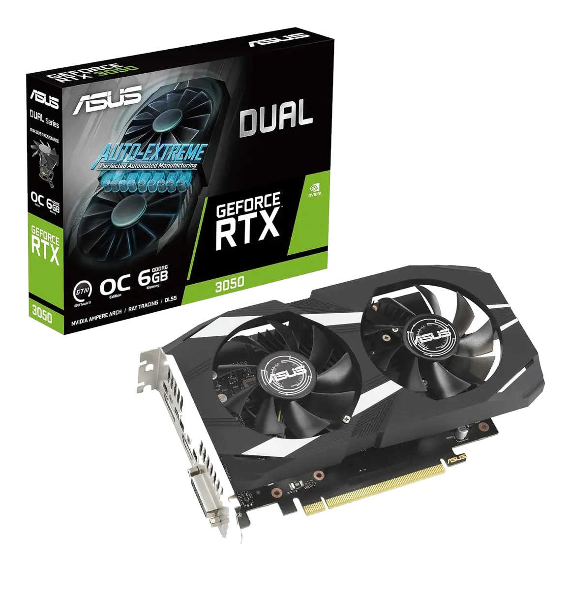 Tarjeta Gráfica Dual Nvidia Geforce Asus Rtx 3050 6gb Oc Pcie 4.0