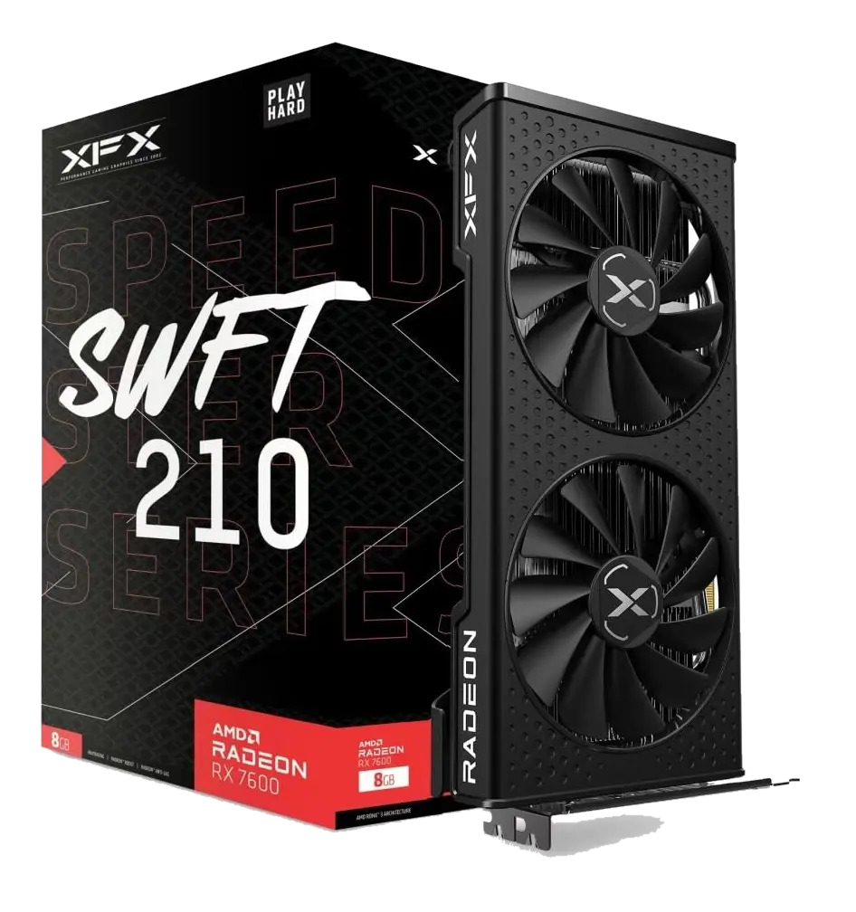 Tarjeta Gráfica XFX Radeon RX 7600 8GB GDDR6 HDMI DP